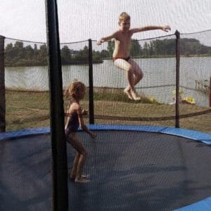 Trampolina nad zalewem