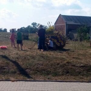 W przygotowaniach do dożynek udział brały całe rodziny