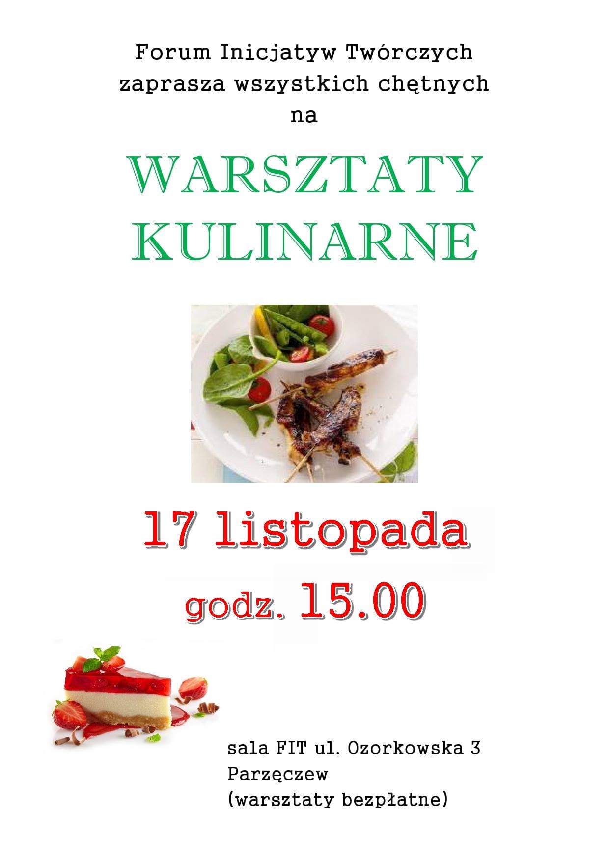 Warsztaty kulinarne
