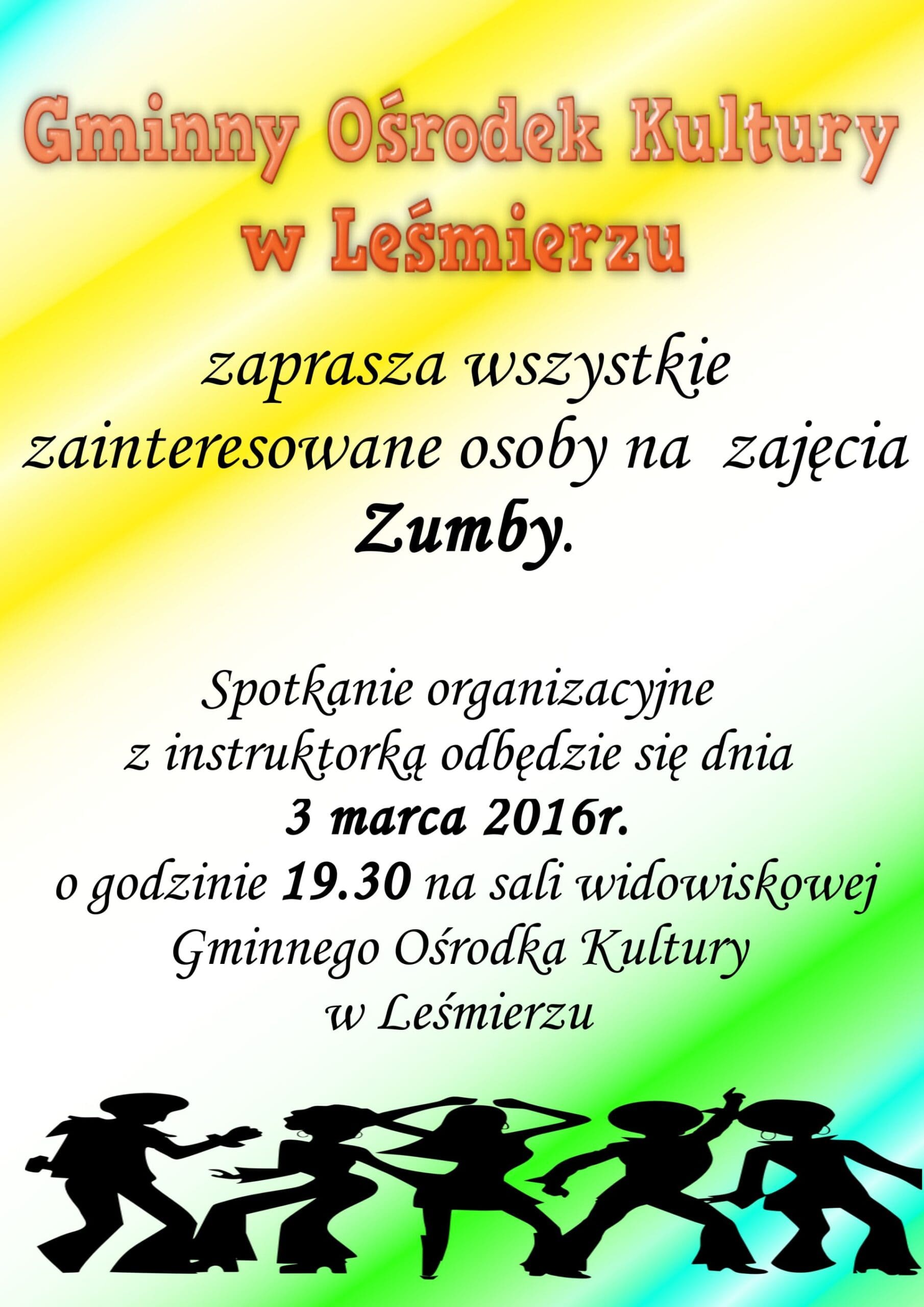 Zumba w GOK w Leśmierzu Zumba w GOK w Leśmierzu