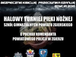 Turniej halowej piłki nożnej pod hasłem "Bezpiecznie kibicuję ? przeciwnika szanuję"