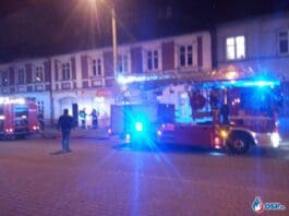 Pożar poddasza w Ozorkowie / fot. ospozorkow.org.pl