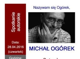 Spotkanie autorskie z Michałek Ogórkiem