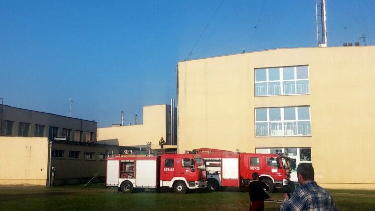 Pożar szkoły w Parzęczewie