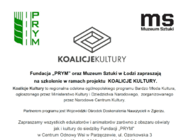 Szkolenie w ramach projektu KOALICJE KULTURY
