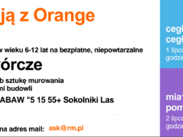 WARSZTATY TWÓRCZE - Dzieci budują z ORANGE