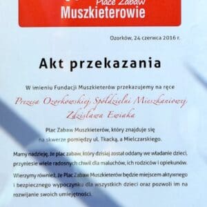 akt przekazania