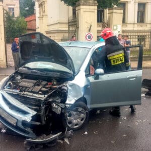 Wypadek na Łęczyckiej / fot. Michał Kowalski