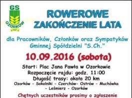 Rowerowe Zakończenie Lata GS Ozorków