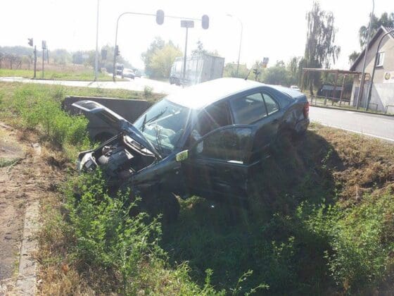 Wypadek na skrzyżowaniu DK 91 z Maszkowską / fot. OSP Ozork&oacute;w