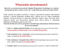 Uchwała antysmogowa