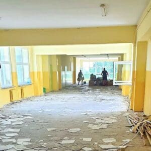 Remont w Szkole Podstawowej nr 2 W budynku wymieniane są
