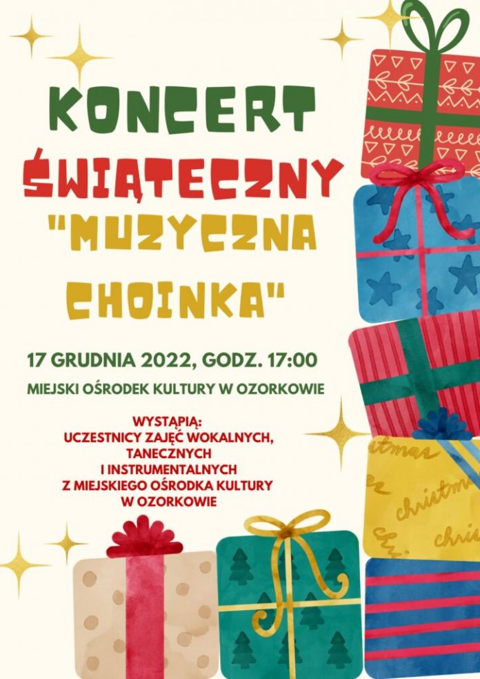 17 grudnia 2022, godz. 17.00 Koncert Świąteczny