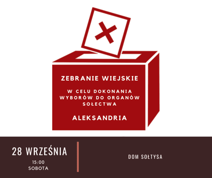 Wybory sołeckie w Aleksandrii - 28.09.2024 r. godz. 15:00 - Michał Kowalski