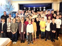 Wigilia MKS Bzura Ozorków, która odbyła się 20 grudnia w Młodzieżowym Domu Kultu...