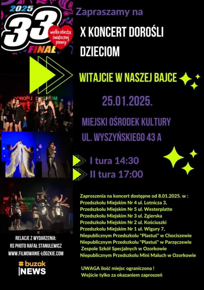 Koncert Dorośli Dzieciom dla WOŚP...