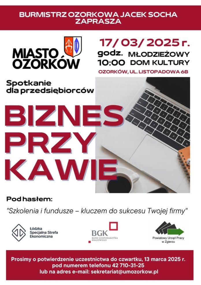 Burmistrz Jacek Socha zaprasza przedsiębiorców na kolejne spotkanie z cyklu "Biz...