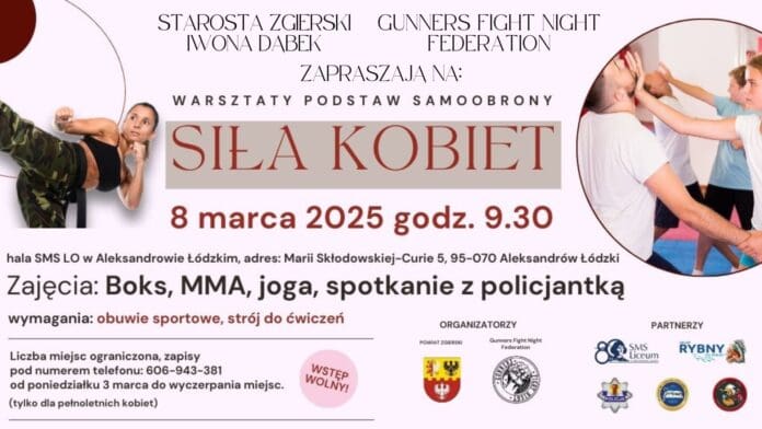 Dzień Kobiet 2025: Aktywne spotkanie z samoobroną i treningami w Siła Kobiet – Bezpieczeństwo, Energia, Wsparcie!...