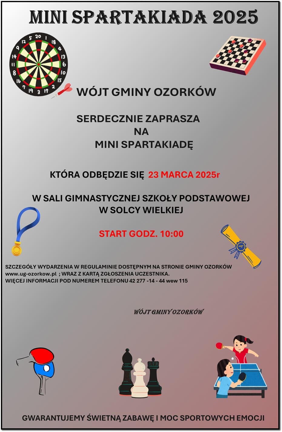Nowoczesne obiekty sportowe w Ozorkowie – rozwój infrastruktury dla mieszkańców MINI SPARTAKIADA 2025
