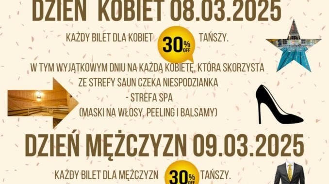 Świętuj Dzień Kobiet i Mężczyzn w CSiR 'Wodnik' – Atrakcje Dzień Kobiet i Mężczyzn z Wodnikiem